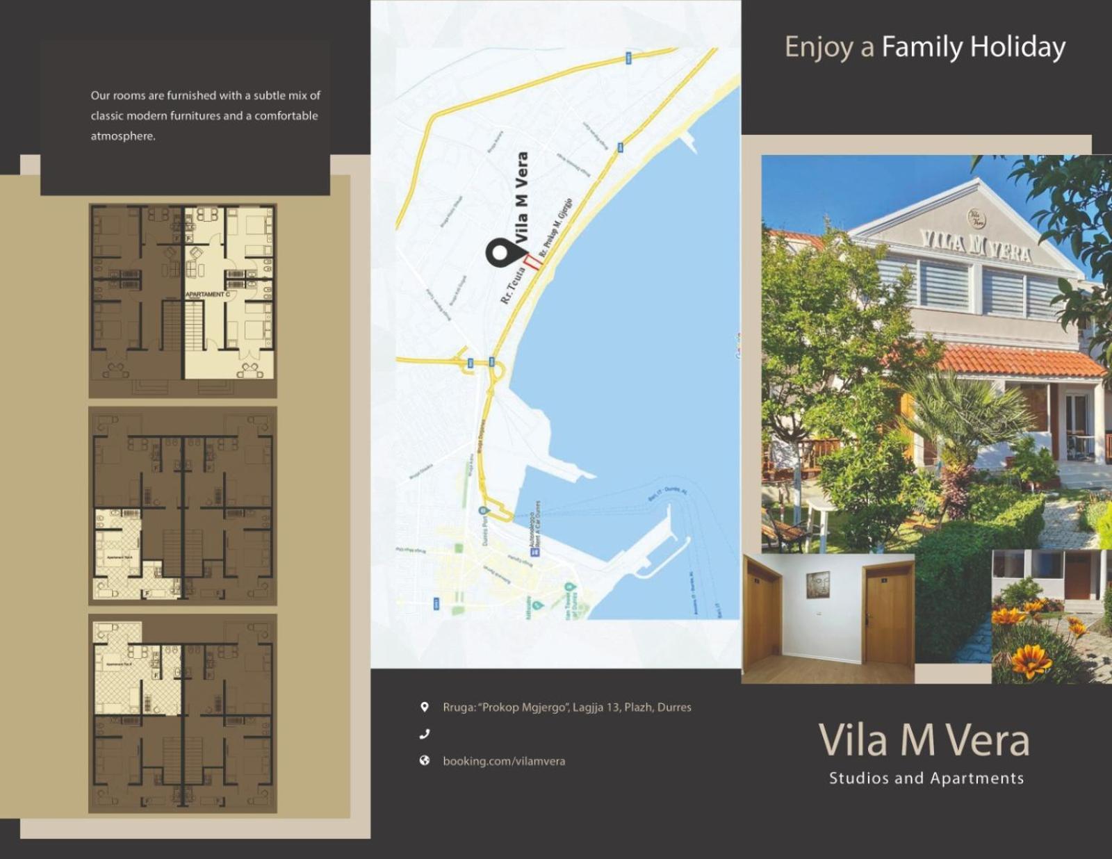 דורס Vila M Vera Rooms With Kitchen And Apartments מראה חיצוני תמונה